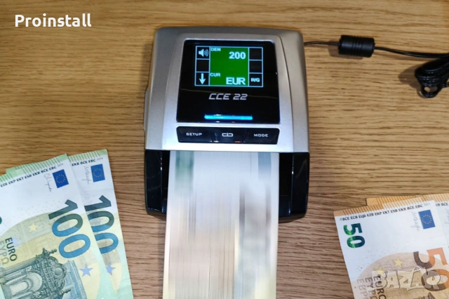 Електронен професионален детектор за фалшиви банкноти CCE 22, снимка 3 - Друга електроника - 53464084