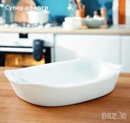 Тава за печене Luminarc Smart Cuisine P4027 34х25x7см,1 бр., бяло, снимка 1 - Съдове за готвене - 49266381