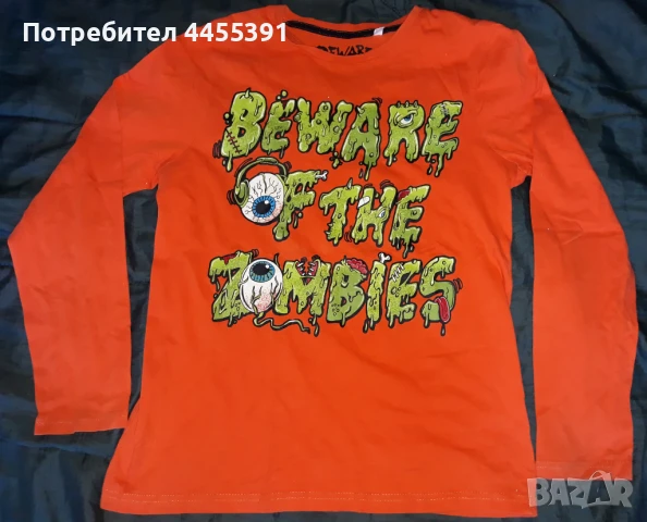 Тенисеа с дълъг ръкав Beware of Zombies