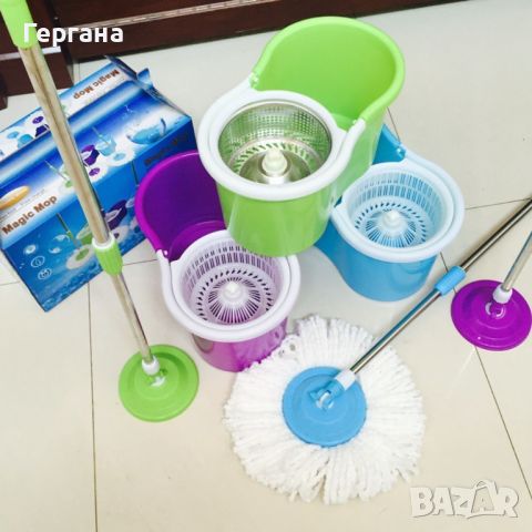 Моп за почистване на под - ламинат  - spin mop 360, снимка 1 - Мопове, кофи, четки и метли - 46360493