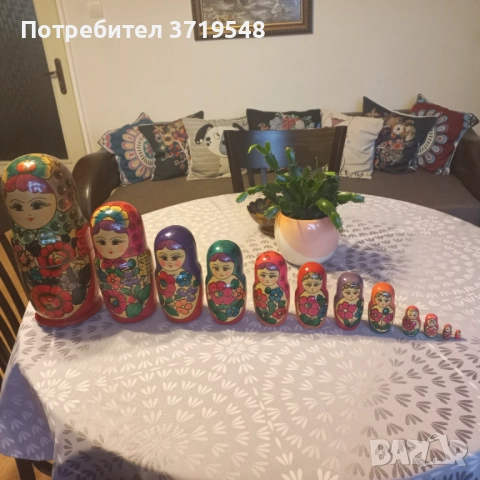 Руска матриошка 12броя 33см голямата