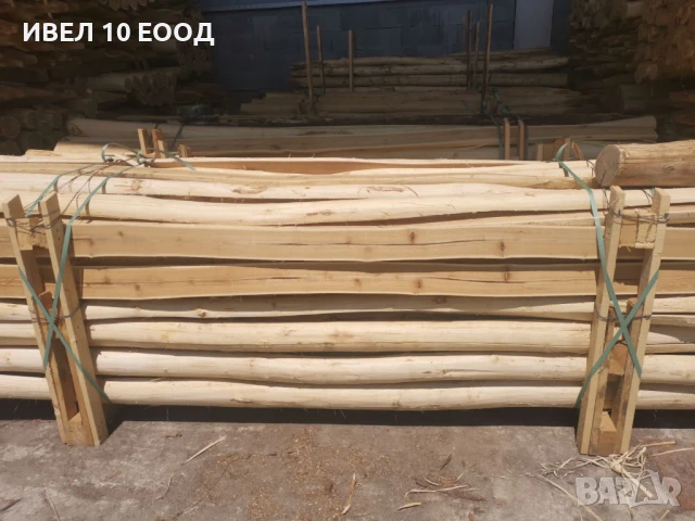 Дървени колове от акация, шлайфани колове,греди ,дъски и  дърва за огрев , снимка 5 - Други стоки за дома - 11413654
