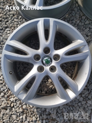 5x100..16.цола..6 1/2j ET43 Шкода , снимка 4 - Гуми и джанти - 51836255