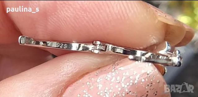 Четири броя / Сребърни обеци с циркони на Пандора / проба 925s / Южна Корея , снимка 18 - Обеци - 33416237
