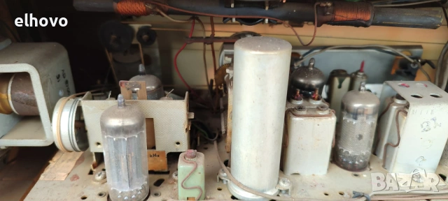 Старо лампово радио Philips B5X23A, снимка 8 - Радиокасетофони, транзистори - 53910977