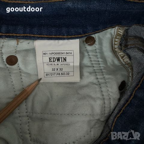Мъжки дънки Edwin ED-80 Slim Tapered Jeans, снимка 6 - Дънки - 45205683