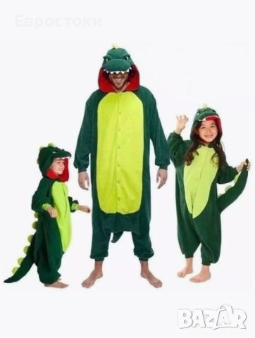 Топла пижама Kigurumi за деца. Сладки костюми на крокодил с опашка, снимка 4 - Детски пижами - 45650492