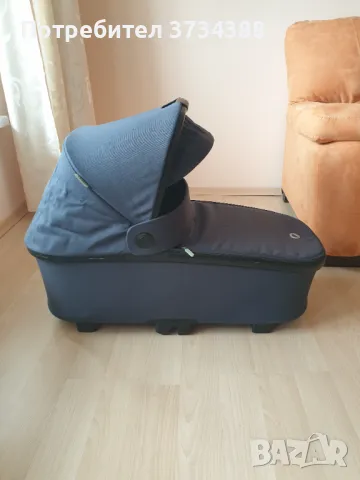Бебешка количка Maxi Cosi Plaza + 2 в 1 Essential Graphite, снимка 9 - Детски колички - 50413159