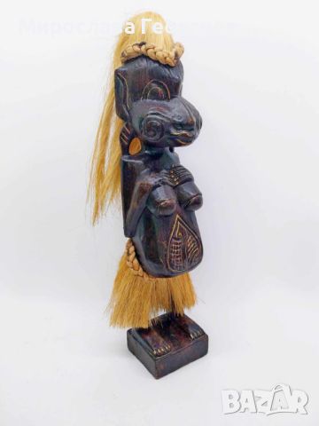 Стара ръчно резбована африканска фигура, снимка 1 - Колекции - 45045603