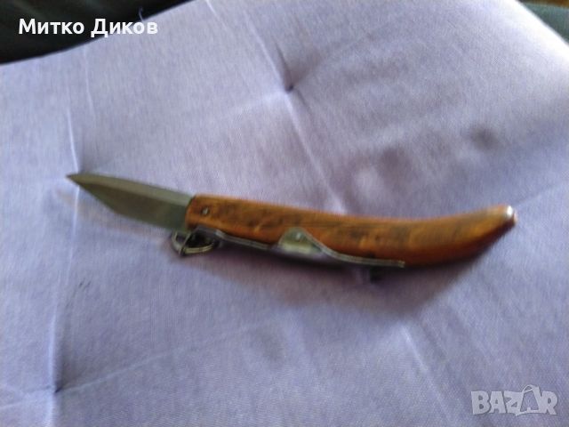 Старо джобно френско ножче 3 звезди 135х97мм острие, снимка 4 - Ножове - 45161174