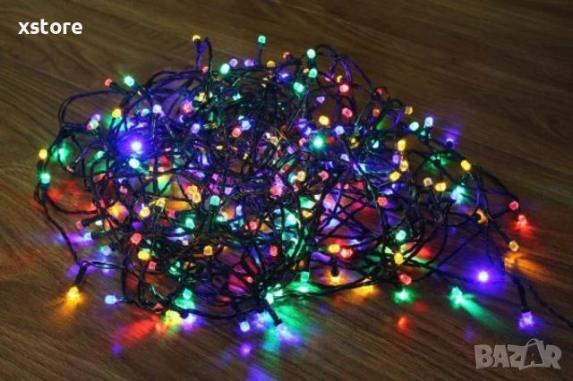 Коледни LED лампички, 100бр лампички/10 метра гирлянд., снимка 6 - Декорация за дома - 52792881