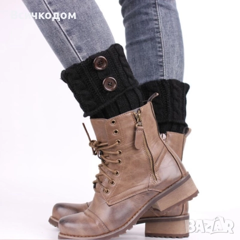 Дамски вълнени плетени гети без пръсти, различни цветове🍀  , снимка 8 - Други - 52638046