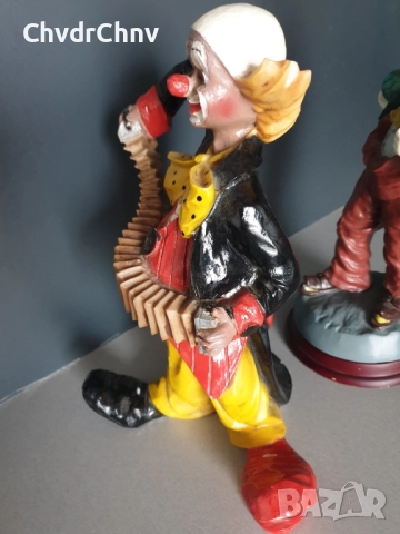 GILDE статуетки резин 29см-2кг/2бр колекционерска немска фигура на клоун, снимка 5 - Статуетки - 48319627