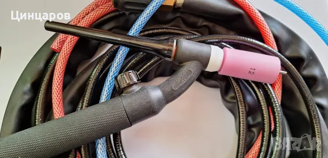 Аргон шланг Тиг-Виг с механичен кран, водно охлаждаем,гъвкава глава , снимка 2 - Други машини и части - 50371010