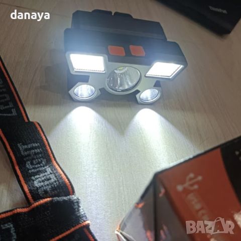 9404 Челник за глава Head Lamp XHP 5 Led с акумулаторна батерия, снимка 5 - Къмпинг осветление - 46319540