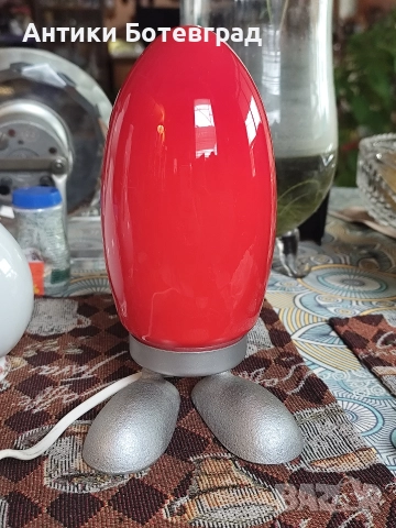 Нощна лампа яйце от икея 1990 г дизайнерска , снимка 2 - Настолни лампи - 52679974