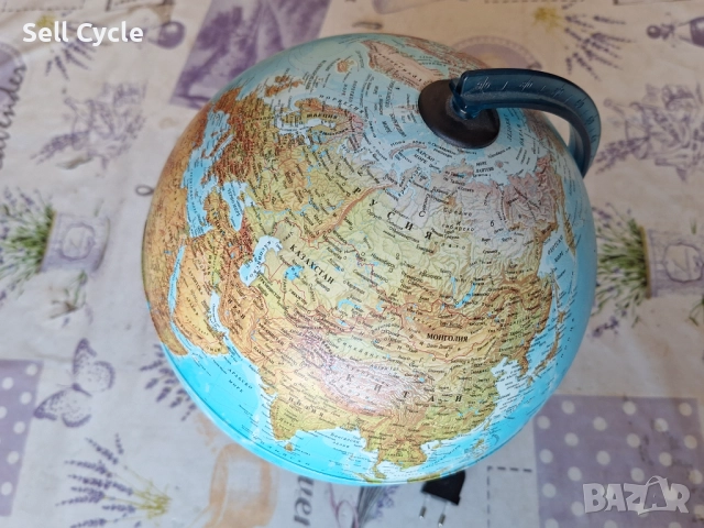 ✅ЛАМПА ГЛОБУС - КАРТА НА СВЕТА❗, снимка 2 - Настолни лампи - 51603162