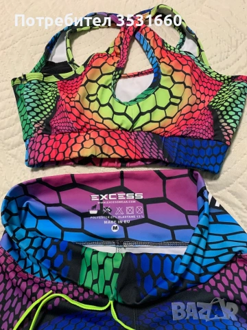 Дамски спортен комплект- клин и бюстие, снимка 5 - Спортна екипировка - 53447340