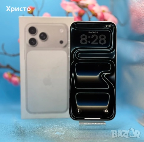 ГАРАНЦИОНЕН!!! Apple iPhone 17 Pro Max, 256GB, 5G, Silver + подарък оригинален адаптер, снимка 4 - Apple iPhone - 53806911
