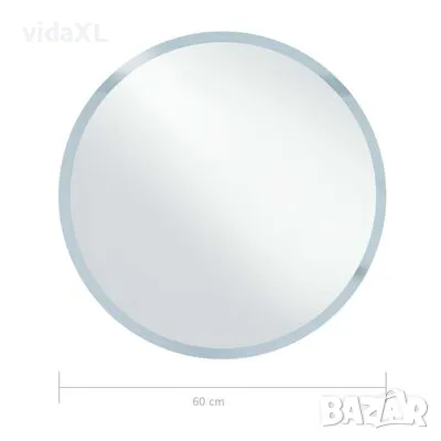 vidaXL LED огледало за баня 60 см（SKU:144723, снимка 4 - Огледала - 48052575