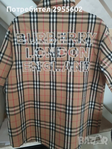 Burberry риза с къс ръкав М, снимка 3 - Ризи - 53756243
