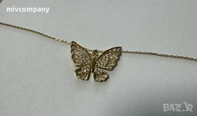 Златно колие с Висулка 2.02гр 45см, снимка 6 - Колиета, медальони, синджири - 53692206