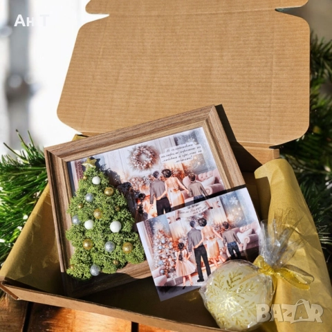 Комплект „Нашата коледна семейна история – за Баба и Дядо“, снимка 3 - Декорация за дома - 52413564