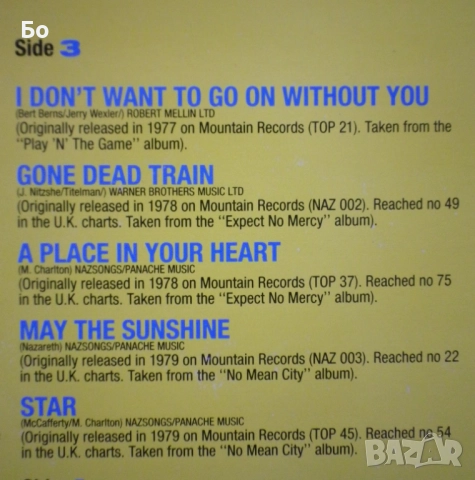 грамофонни плочи Nazareth, снимка 11 - Грамофонни плочи - 52472992