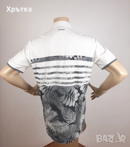 Bogner Floral Polo  - Oригинална мъжка тениска с яка р-р 52 / L, снимка 4 - Тениски - 54167834