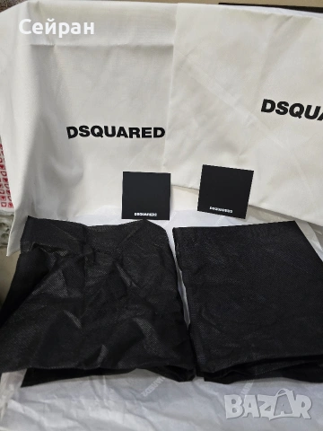 Кутия от обувки DSQUARED2 + 2 противопрахови торби за съхранение, снимка 2 - Ежедневни обувки - 54274694