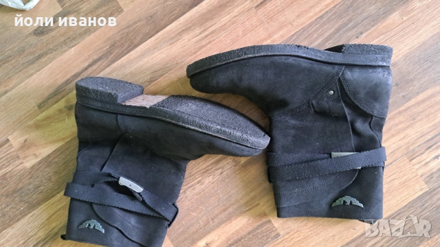 AJ-ARMANI JEANS-кожени шити,суров каучук ботуши-43, снимка 3 - Мъжки ботуши - 53783596