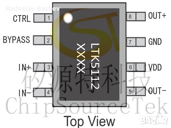 Ltk5110 Audio Amplifier Chip Sop-8, снимка 2 - Части и Платки - 52379843