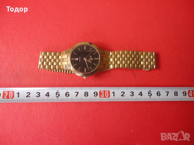 Позлатен часовник Polo Sapphire, снимка 1 - Мъжки - 45194321