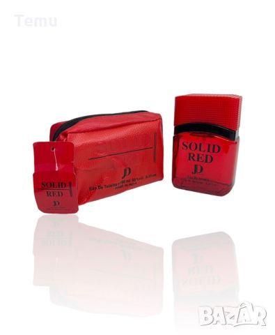 Парфюмна вода за мъже SOLID RED JD,100ML EAU DE TOILETTE, снимка 1 - Мъжки парфюми - 46425831