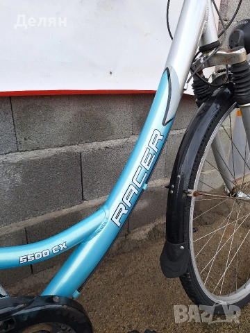 Велосипед RACER 28",алуминиева рамка,преден амортисьор,скорост 3×7,монтаж SHIMANO ACERA, снимка 5 - Велосипеди - 53600210