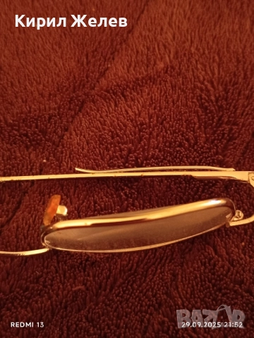 Диоптрични очила с позлата и кожен калъф 50519, снимка 3 - Слънчеви и диоптрични очила - 51883774