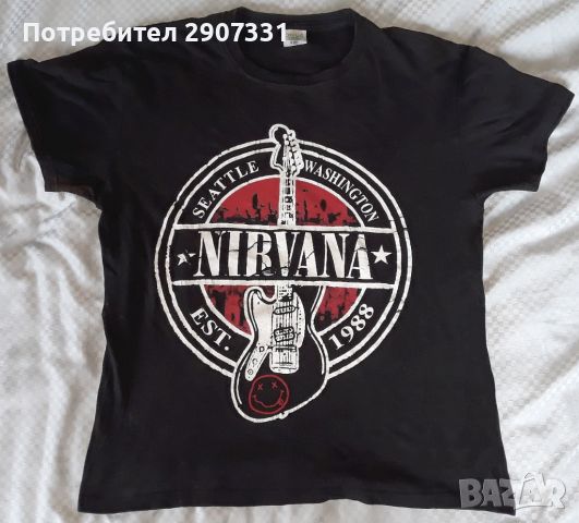 Тениска групи Nirvana, снимка 1 - Тениски - 45627206