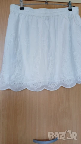 Vero Moda бяла пола L, снимка 6 - Поли - 50922804