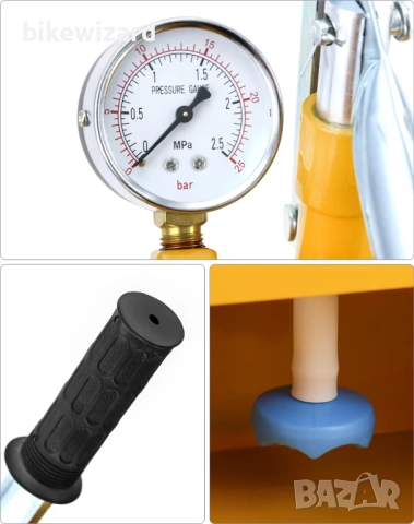 QWORK Ръчна помпа за изпитване на налягане за водопроводни тръби – 25 бара НОВА, снимка 3 - Други инструменти - 53434779