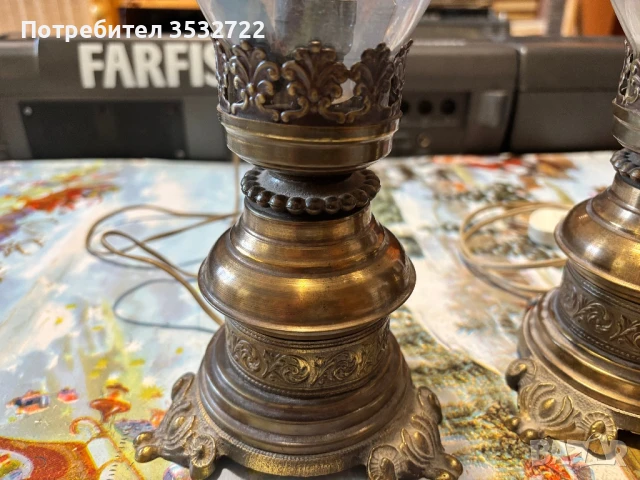 Две винтидж лампи , снимка 5 - Антикварни и старинни предмети - 51240937