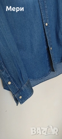 Мъжка дънкова риза Jack & Jones, снимка 9 - Ризи - 53935940