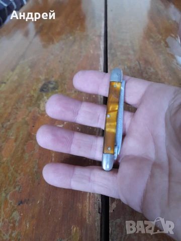 Стар джобен нож,ножче,ножка #119, снимка 3 - Антикварни и старинни предмети - 50633768