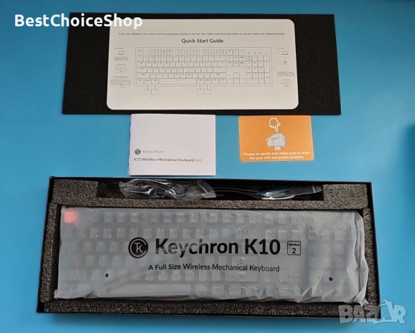 Keychron K10 Version 2 – RGB / Bluetooth / USB-C.Гейминг пълноразмерна безжична механична клавиатура, снимка 9 - Клавиатури и мишки - 53840982