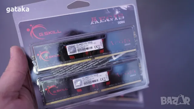 G.Skill Aegis 16GB (2x8) DDR4 - чисто нова рампамет, два броя по 8GB, снимка 2 - RAM памет - 48313829