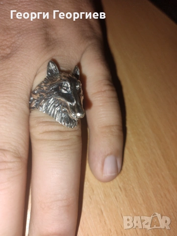 Вълк единак, снимка 2 - Пръстени - 53610716