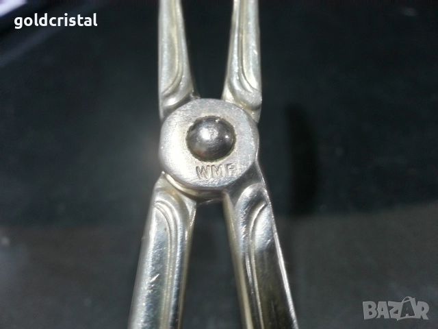 стара посребрена щипка за сервиране , снимка 4 - Антикварни и старинни предмети - 52777737