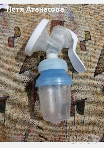 Ръчна помпа за изцеждане Philips Avent - Natural Motion, с чаши Via, снимка 3 - Помпи за кърма - 54030332