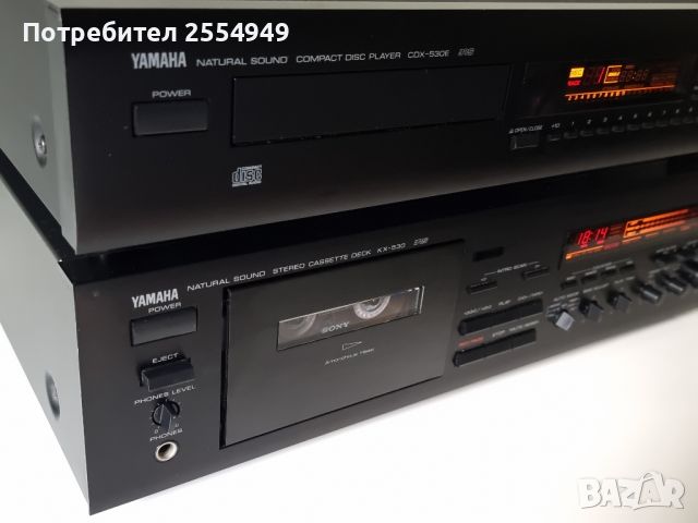 CD плейър Yamaha CDX-530E и касетен дек Yamaha KX-530, снимка 3 - Декове - 46400407