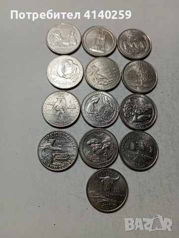 САЩ МОНЕТИ 1/4 КУОРТЪР ДОЛАР , снимка 2 - Нумизматика и бонистика - 54049581