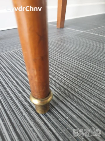 Френски ретро дървен стол с ратанова седалка 95см, снимка 11 - Столове - 50868826